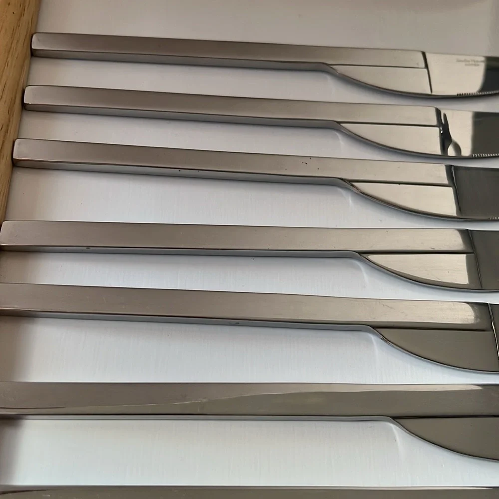 Vintage Boda Nova Stockholm pattern set of 7 Knives